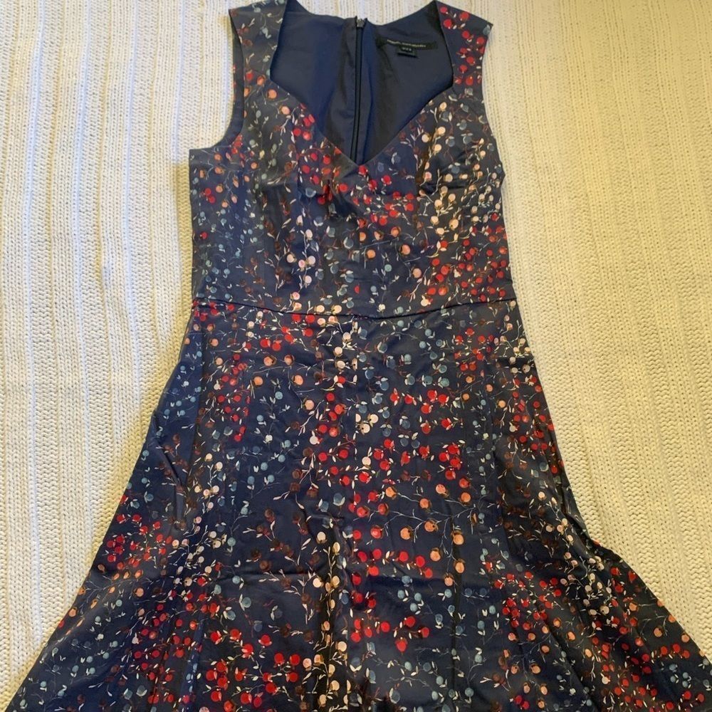French Connection dark blue sleeveless dress